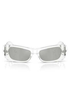 Versace 54mm Pillow Sunglasses in Crystal at Nordstrom