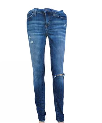 Joe's Womens Vintage Reserve Distressed Jean In Blue