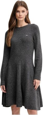Lacoste Dames, Jurken, Grijs, Maat: XS
