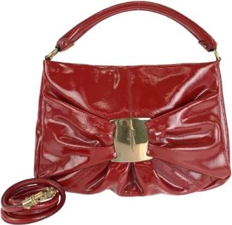 Ferragamo Pre-owned Handbags, female, Red, Size: ONE SIZE Pre-owned Leather shoulder-bags
