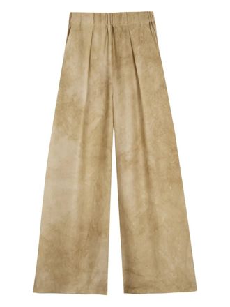 Cortana Dream elasticated-waist palazzo pants - Beige