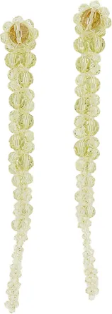 Simone Rocha Drip Crystal Glass Floral Earrings