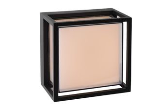 Lucide SINGA Non Dimmable Stylish Water Resistant Outdoor LED Wall Light in Black