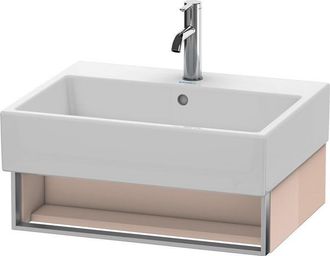 Duravit Mueble De Pared Duravit Vero Air 58,4 X 43,1 Cm, 1 Compartimento Abierto, Para Vero Air 235060, Color (frente/cuerpo): Perla De Albaricoque Laca De Al