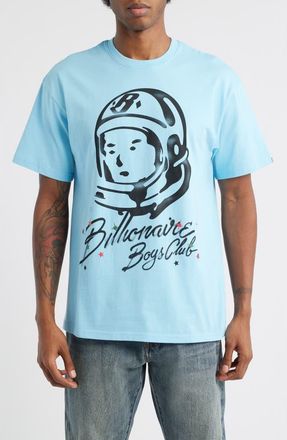 Billionaire Boys Club BB Helmet Head Cotton Graphic T-Shirt in Baltic Sea at Nordstrom, Size Xx-Large