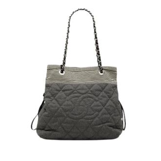 Chanel Bolso Tote Acolchado Pre-owned - Pre-owned - Mujer - Gris - ONE SIZE