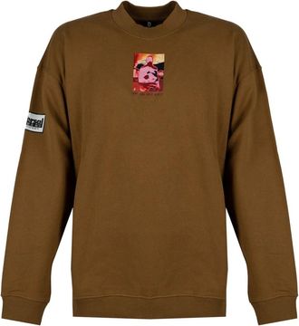 Diesel Felpa Girocollo con Stampa Grafica - - Sweatshirts & Hoodies - Uomo - Marrone - M