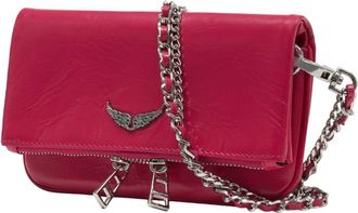 Zadig&Voltaire Womens Crossbody Bag Pink Calfskin