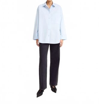 By Malene Birger Derris Organic Cotton Shirt In Periwinkle Blue