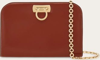 Ferragamo Women Diana clutch Brown