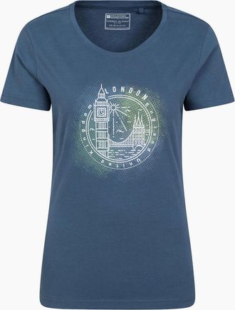 Mountain Warehouse Womens Mountain Warehouse Womens/Ladies London Short-Sleeved T-Shirt - Navy - Size: 14