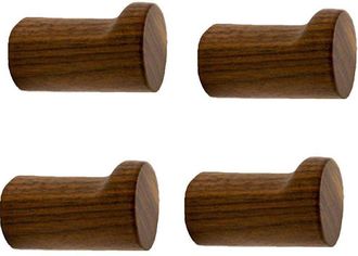 OEM Set Di 4 Pezzi Di Ganci Da Parete In Legno, Appendiabiti In Legno, Ganci Per Telaio Porta Resistenti, Legno Di Noce