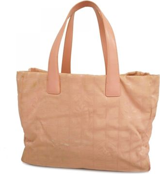 Chanel Pink Nylon Tote Bag (Pre-Owned)