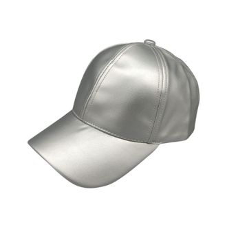 Generic Classic Solid Shiny Plain PULeather Retro Baseball Cap Trucker Dad Cap Classsic Breathable Adjustable Sun Visors Golf Tennis Simple Outdoor Unisex Sil