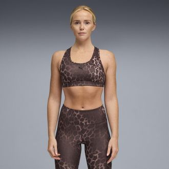 Puma Reggiseno sportivo a sostegno medio 4KEEPS da donna, Abbigliamento, Marrone, XS