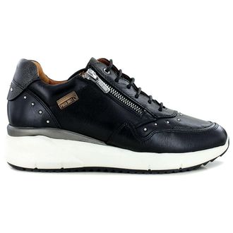 Pikolinos Sella W6Z-6500 Leather Womens Low Top Trainers - Black - Size:UK 6-6.5