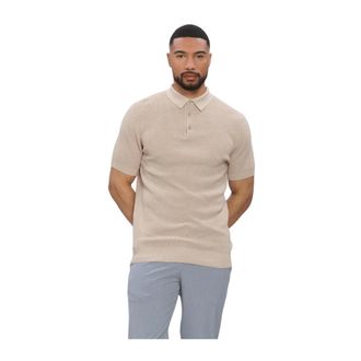 Saint Steve Saint Steve - Sietse Polo - Heren - Tops - Beige - Maat: L Katoen