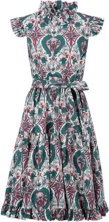 La DoubleJ Short & Sassy Cotton Poplin Ruffle Dress Size S