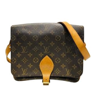 Louis Vuitton Pre-owned Cross Body Bags, female, Brown, Size: ONE SIZE Pre-owned Cartouchiere Monogram Shoulder Bag
