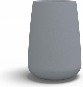 Monacis Jarr&oacute;n Alto De Dise&ntilde;o Moderno, &Oslash;43 H75, En Pol&iacute;mero Gris Resistente Para Interiores Y Exteriores - Hecho En Italia - Monacis