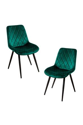 Regalos Miguel Packs Sillas Comedor - Pack 2 Sillas Min Terciopelo - Verde