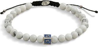 Degs & Sal Mens Venetian Lion Slider Bracelet in Royal Blue/White at Nordstrom