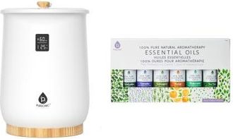 Pursonic Home Spa Bucket Towel Warmer Bundle - Large-Capacity Warmer with Adjustable Heat (20-90 Min) + 6 Essential Oils in White at Nordstrom