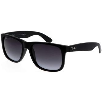 Ray-Ban Justin Black Nylon Square Dark Grey Mens Sunglasses RB4165 601/8G 54-16