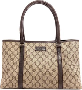 Gucci Brown Pvc Tote Bag (Pre-Owned)