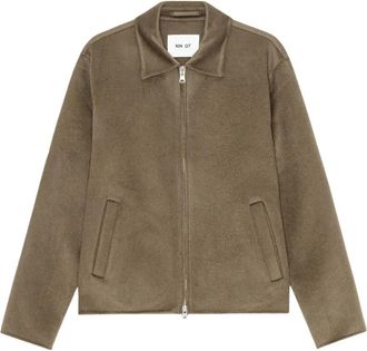 Nn.07 Arlo Jacket - Heren - Bomber jackets - Groen - M - Wol - Jassen