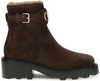 Valentino Garavani Brown Logo Signature Boots