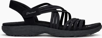 Skechers Womens Skechers 164036 REGGAE SLIM - SUNNYSIDE 2.0 Womens Cross Strap Sandals Black - Size: 5.5