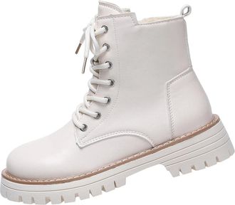 Generic White Ladies Footwear with Plush Lining and Lace-Up Style Heel Height 2In for Everyday