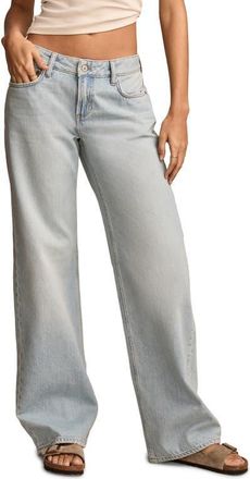 Lucky Brand Baggy Wide Leg Jeans in Azure Fade Wash at Nordstrom, Size 31 X 32