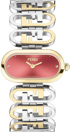 Fendi Fendi Womens Olock Diamond Watch