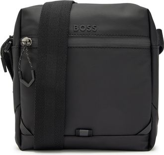 BOSS Boss Stenson Logo Coated Canvas Cross-body bag - Black - One Size