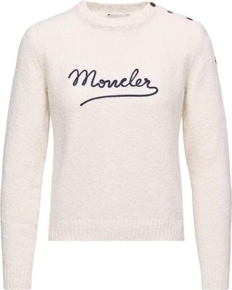 Moncler WOMENS BRANDED SWEATSHIRT Size: L, colour: WHITE
