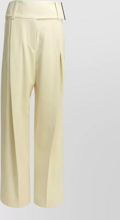Sportmax tailored trousers pleated front wide waistband