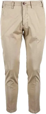 Michael Coal Beige Slim Fit Chino Pants With Tapered Leg