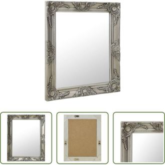 vidaXL Specchio barocco - Specchio da Parete Stile Barocco 50x60 cm Argento