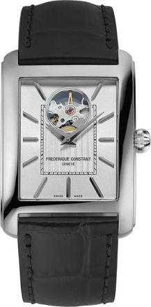 Frederique Constant Fr&eacute;d&eacute;rique Carree Heart Beat Mens Black Watch FC-311S4C26 Leather - One Size