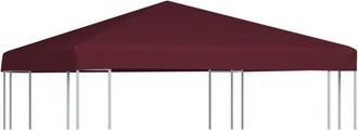 vidaXL Vidaxl - Copertura Superiore per Gazebo 310g/m&sup2; 3x3m Bordeaux