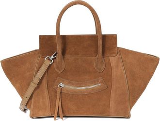 Tiffany & Fred Suede & Leather Winged Tote