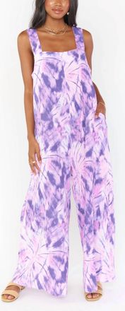 Show me your Mumu Summerland Jumpsuit In Purple Tie Dy