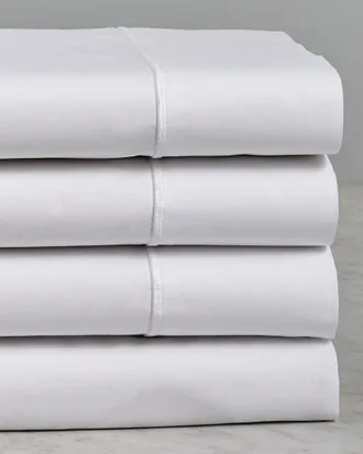 Maurizio Italy Single Line White Embroidered Sheet Set
