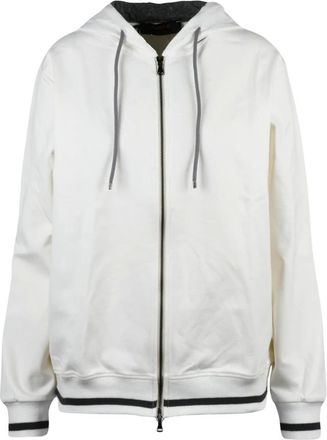 Officina36 Hoodies & sweatvesten, Heren, Wit, L, Hooded Sweatshirt