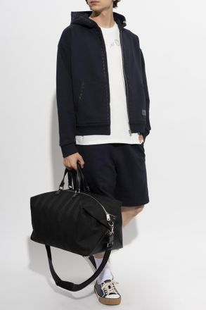 Fendi Sweatshirt With Logo, Mens, Navy Blue