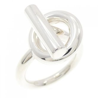 Herm&egrave;s Silver 925 Band Ring (Pre-Owned)