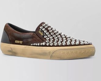 Golden Goose studded leather loafers
