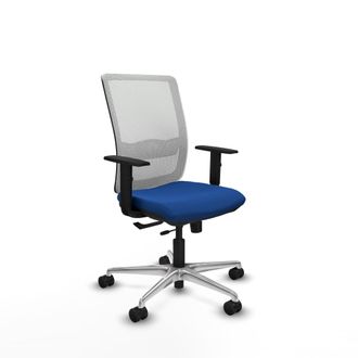 Piqueras y Crespo Silla De Oficina Piqueras Y Crespo Haches Azul Soporte Lumbar Ajustable
